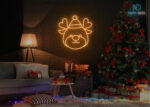 Santa Claus Neon Sign Orange
