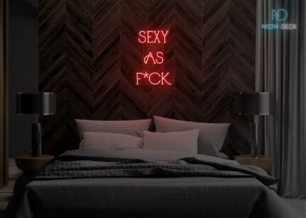 Sexy as Fuck Neon Sign Red