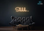 Shhh... Neon Sign Warm-White