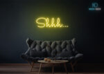 Shhh... Neon Sign Yellow