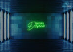Shut Up a Dance Neon Sign Green