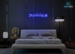 Sinner Neon Sign Dark-Blue