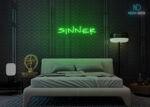 Sinner Neon Sign Green