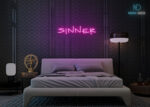 Sinner Neon Sign Hot-Pink