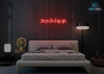 Sinner Neon Sign Red