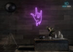 Spider Hand Neon Sign Purple