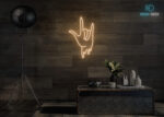 Spider Hand Neon Sign Warm-White