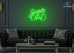 Super Dad LED Neon Sign Green