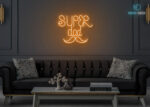Super Dad Neon Sign Orange