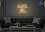 Super Dad Neon Sign Warm-White
