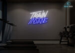 Train Insane Gym Neon Sign Multi