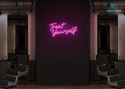Treat yourself Neon Sign Hot-Pink