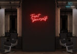 Treat yourself Neon Sign Red