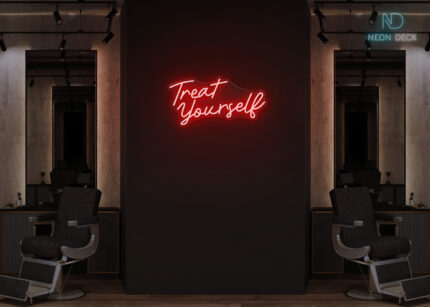 Treat yourself Neon Sign Red