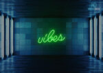 Vibes Neon Sign Green
