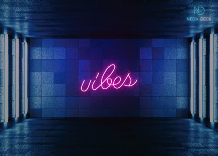 Vibes Neon Sign Hot-Pink