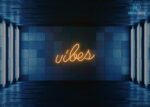 Vibes Neon Sign Orange