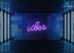 Vibes Neon Sign Purple