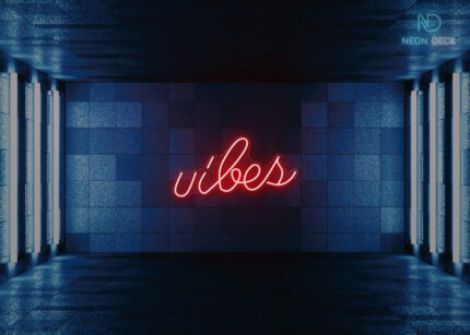 Vibes Neon Sign Red