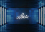 Vibes Neon Sign White
