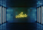 Vibes Neon Sign Yellow