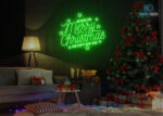 We wish you Marry chrismas Neon Sign Green