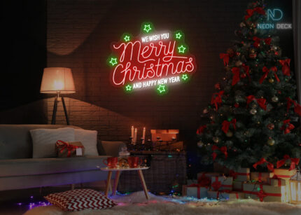 We wish you Marry chrismas Neon Sign Multi