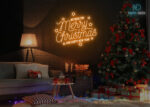 We wish you Marry chrismas Neon Sign Orange