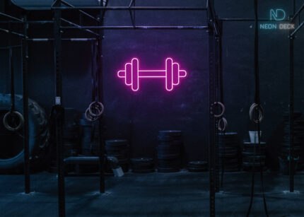Weight Gym Neon Sign Hot-Pink