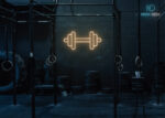 Weight Gym Neon Sign Warm-White