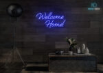Welcome Home Neon Sign Dark-Blue