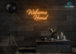 Welcome Home Neon Sign Orange