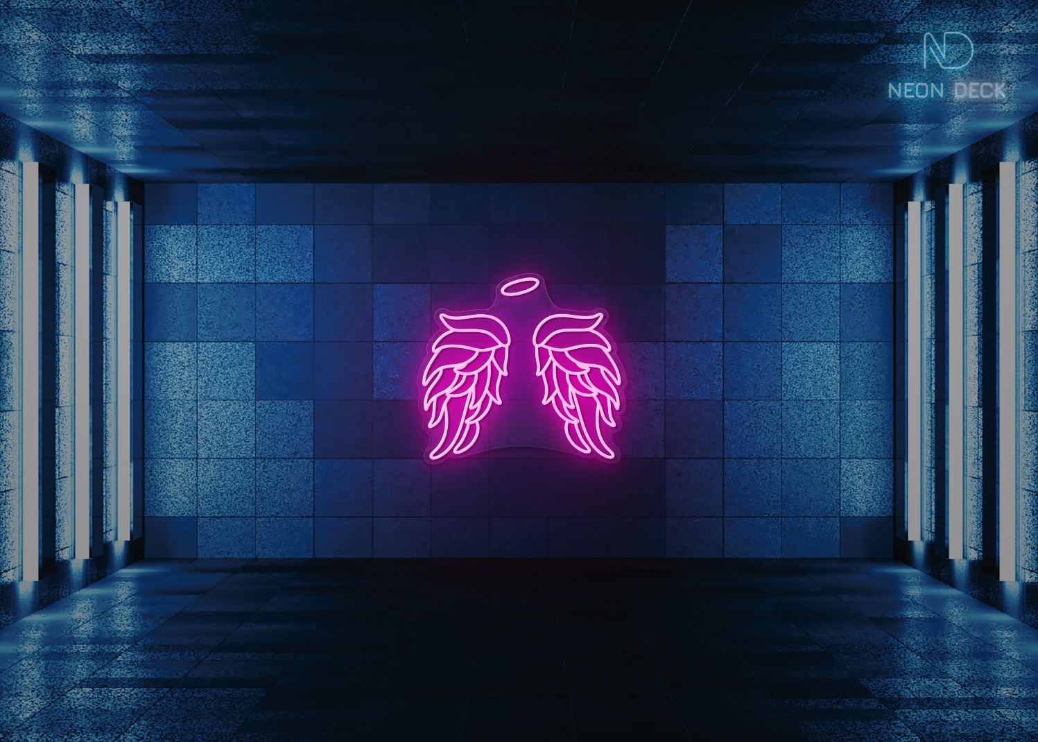 Wings Party Neon Sign Hot-Pink Wings Party Neon Sign Hot-Pink