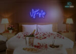 You + Me Neon Sign Dark-Blue