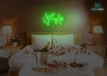 You + Me Neon Sign Green