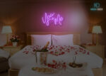 You + Me Neon Sign Purple