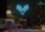 Yule Goat LED Neon Sign Ice-Blue
