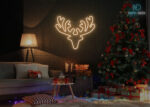 Yule Goat LED Neon Sign Warm-White