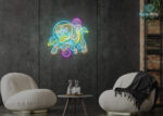Astronaut Dog Neon Sign Multi