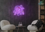 Astronaut Dog Neon Sign Purple