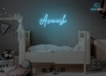 Avinash Name Neon Sign Ice-Blue