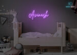 Avinash Name Neon Sign Purple