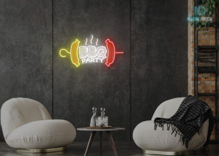 BBQ Party Skewer LED Neon Sign Multi