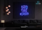 But First Coffee LED Neon Sign Dark-Blue