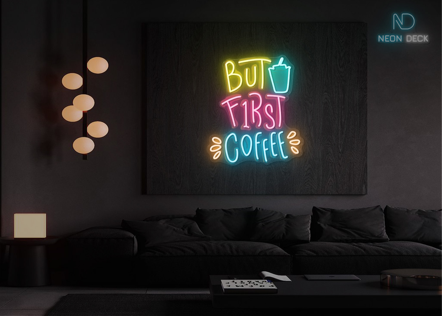 But First Coffee LED Neon Sign Multi But First Coffee LED Neon Sign Multi