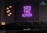 But First Coffee LED Neon Sign Purple