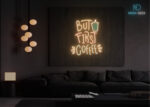 But First Coffee LED Neon Sign Warm-White