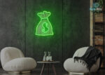 Cash Flow Neon Sign Green