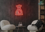 Cash Flow Neon Sign Red