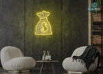 Cash Flow Neon Sign Yellow
